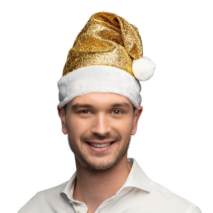 Boland Kerstmuts glitter goud