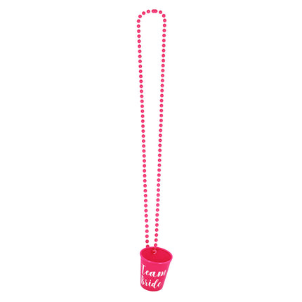 Boland Ketting met shotglaasje 'Team bride'