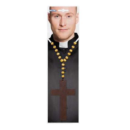 Boland Ketting Priesterkruis hout
