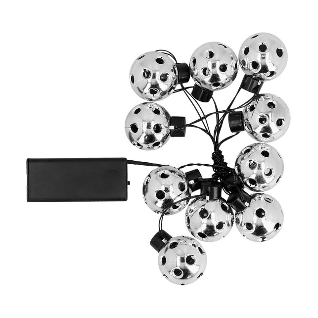Boland LED lichtsnoer Partybal zilver