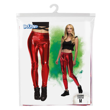 Boland Legging Metallic rood