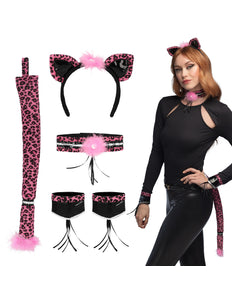 Boland Luipaard verkleed set roze