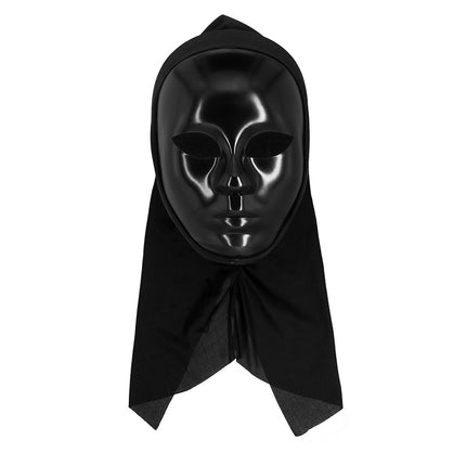 Boland Masker Mime met kap zwart