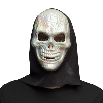 Boland Masker Skull pearl met kap