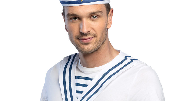 Boland Matrozenkraag blauw wit gestreept Donny