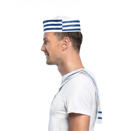 Boland Matrozenkraag blauw wit gestreept Donny