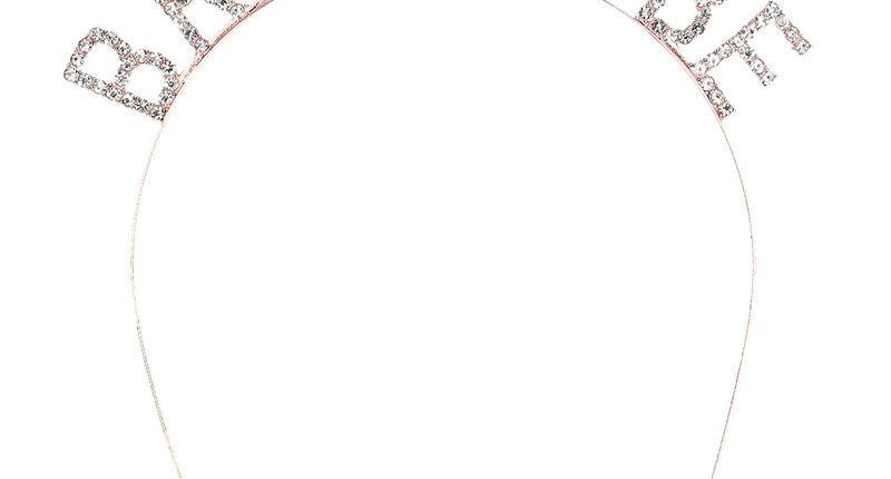 Boland Metalen diadeem 'BRIDE TO BE' haarband