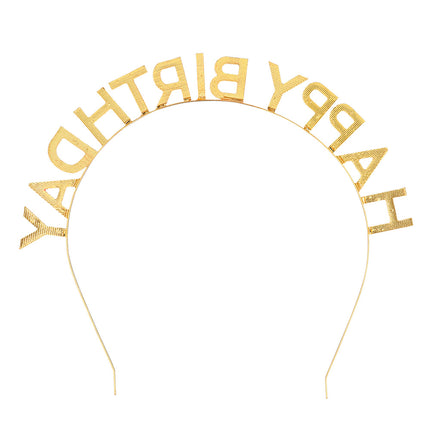 Boland Metalen diadeem 'Happy Birthday' haarband
