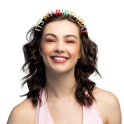 Boland Metalen diadeem 'It's my birthday'