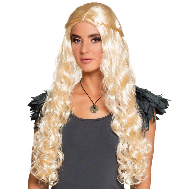 Boland Moeder natuur pruik blond lang