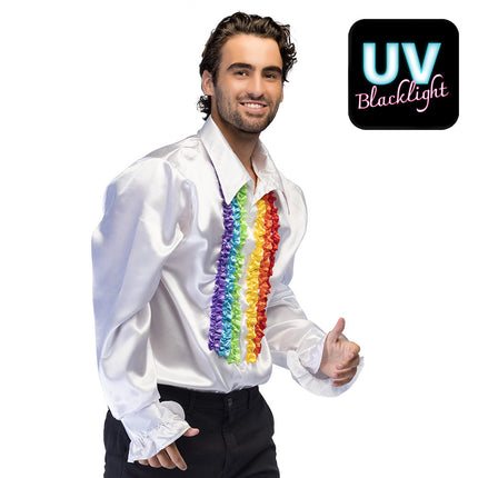 Boland Mr. Colourful regenboog disco overhemd heren