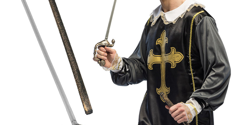 Boland Musketierdegen Duelblade met schede (68 cm)