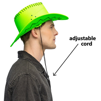Boland Neon cowboyhoed Savanne neongroen (UV)