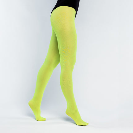 Boland Neon groene panty niet doorschijnend