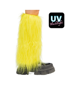 Boland Neongele beenwarmers Rave dames (UV, eenheidsmaat)