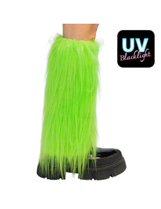 Boland Neongroene beenwarmers Rave dames (UV, eenheidsmaat)