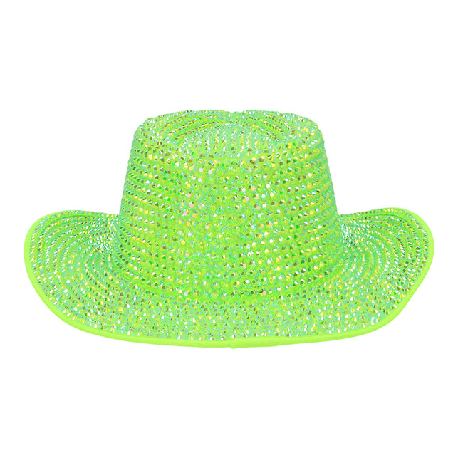 Boland Neongroene cowboyhoed Aurora (UV western hoed)