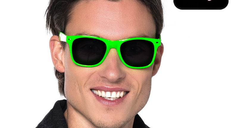 Boland Neongroene partybril Pop (UV festival bril)