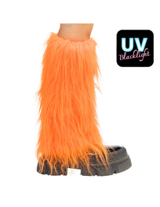 Boland Neonoranje beenwarmers Rave dames (UV, eenheidsmaat)