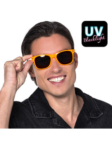 Boland Neonoranje partybril Pop (UV festival bril)