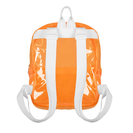 Boland Neonoranje transparante rugzak Clarity (festival)