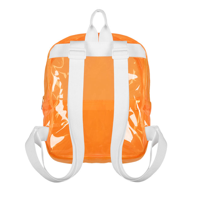 Boland Neonoranje transparante rugzak Clarity (festival)