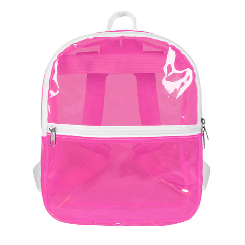 Boland Neonroze transparante rugzak Clarity (festival)