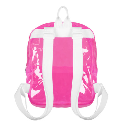 Boland Neonroze transparante rugzak Clarity (festival)