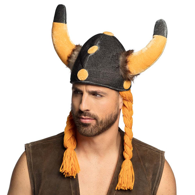 Boland Obelix muts helm met staartjes
