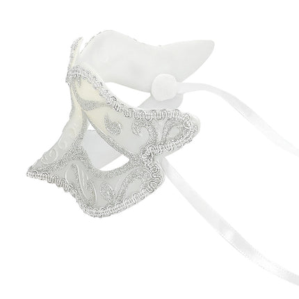 Boland Oogmasker Venice felina zilver