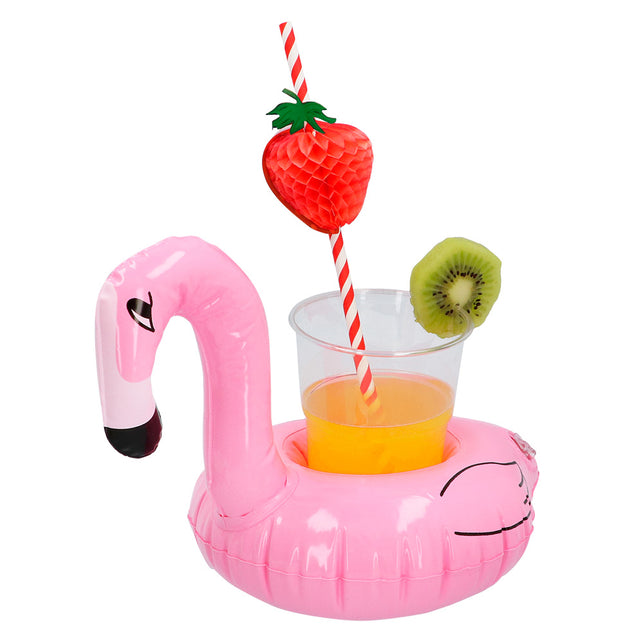 Boland Opblaasbare bekerhouder Flamingo