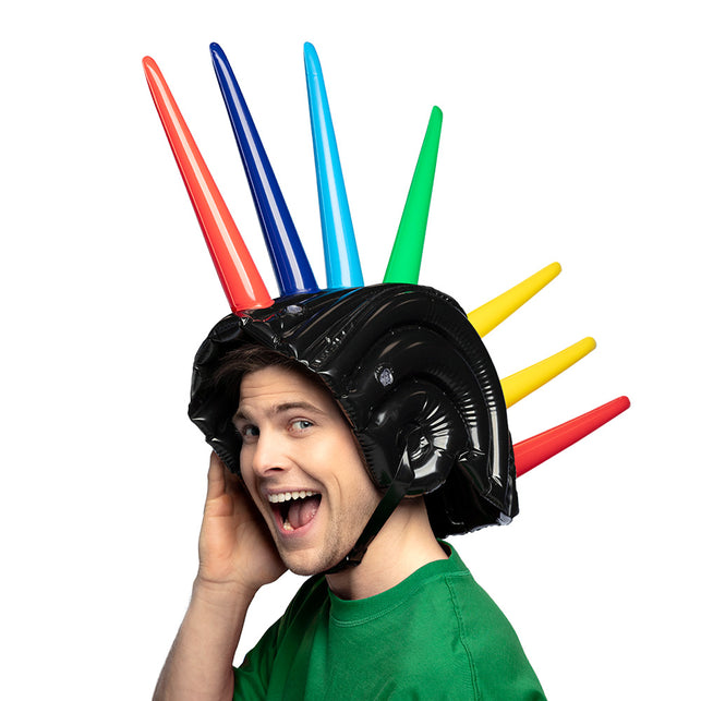 Boland Opblaasbare spikes helm