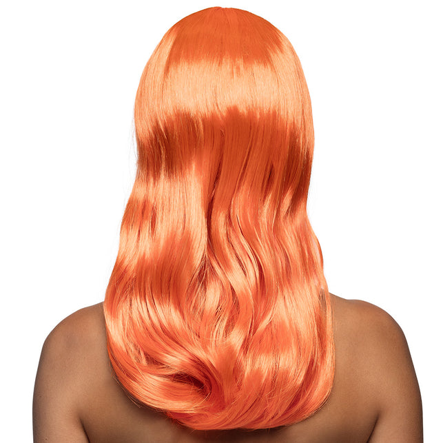 Boland Oranje pruik lang golvend haar Chique