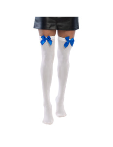 Boland Paar kousen Bow wit/blauw