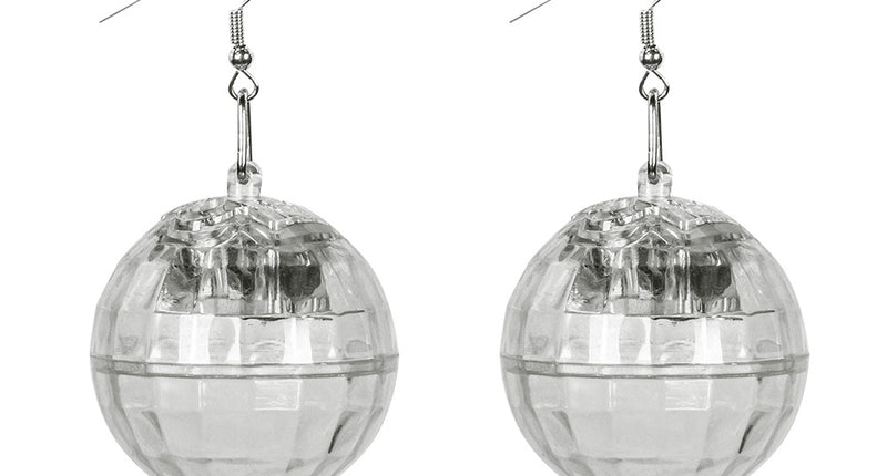 Boland Paar LED oorbellen Discobal