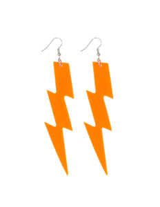 Boland Paar oorbellen Flash neon oranje