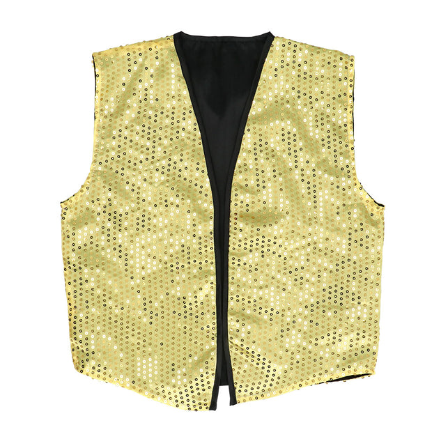 Boland Pailletten vest met strik Set Spangles goud