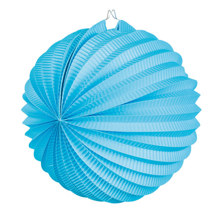 Boland Papieren ballonlampion blauw