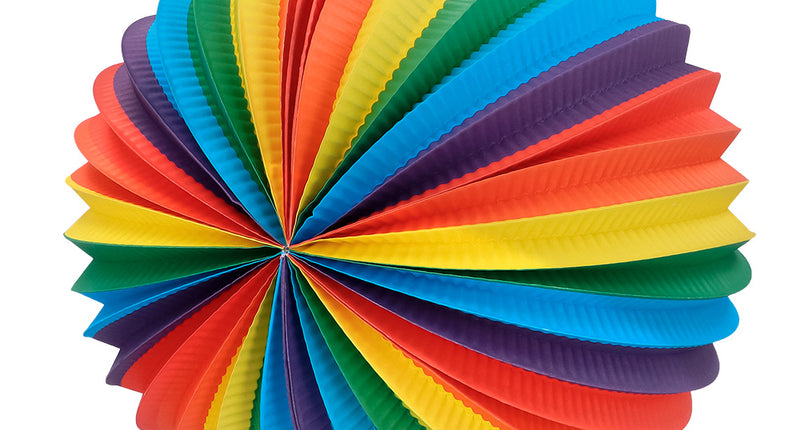 Boland Papieren ballonlampion Rainbow