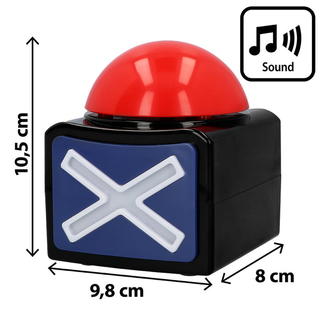 Boland Party buzzer met geluid (quizknop)