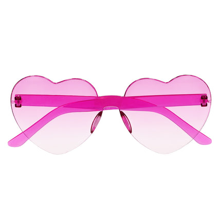 Boland Partybril Festival hartjes roze