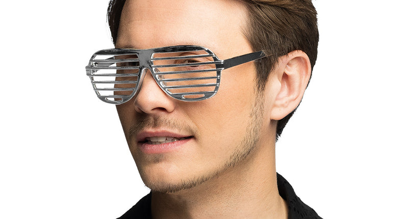 Boland Partybril Omnia zilveren luikjes