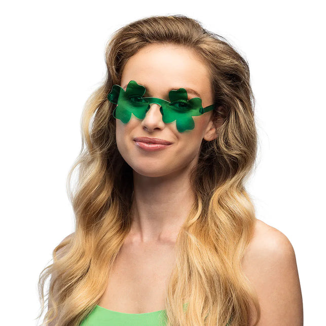 Boland Partybril St. Patrick klavertje vier
