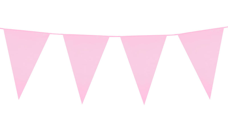 Boland PE reuzenvlaggenlijn lichtroze