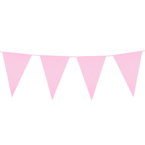 Boland PE reuzenvlaggenlijn lichtroze