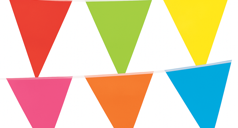 Boland PE vlaggenlijn multikleur