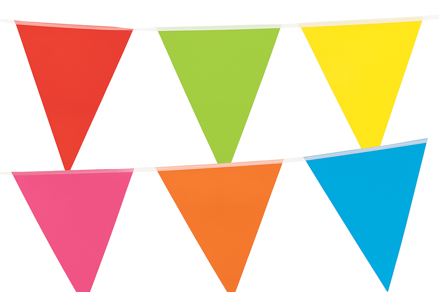 Boland PE vlaggenlijn multikleur