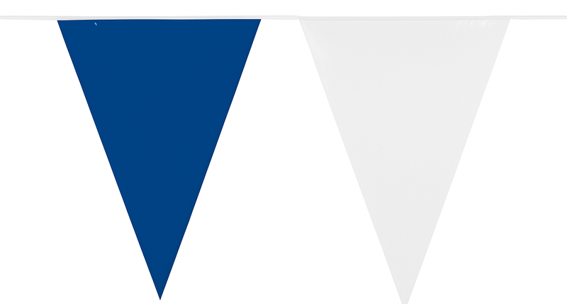 Boland PE vlaggenlijn wit/blauw