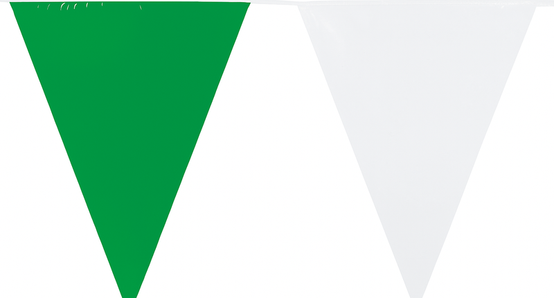 Boland PE vlaggenlijn wit/groen