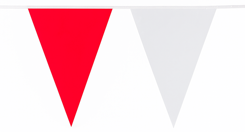 Boland PE vlaggenlijn wit/rood